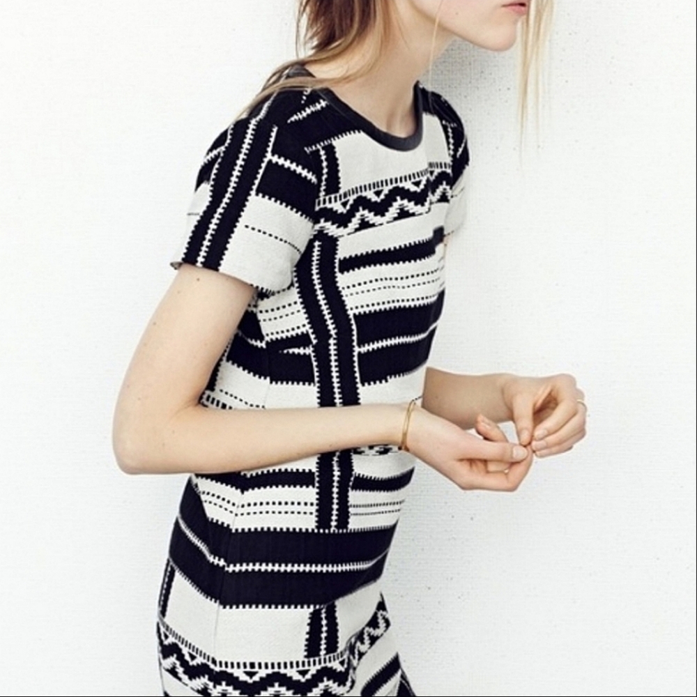 MADEWELL Geo Jacquard Sheath Dress